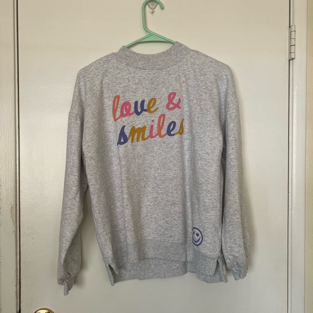 Old Navy Light Gray Sweatshirt - Girls size 18 XXL